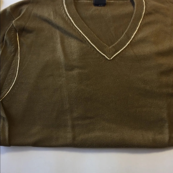 GAP V-Neck Brown Sweater M Long Sleeve Medium Men 100% Cotton - Picture 10 of 11